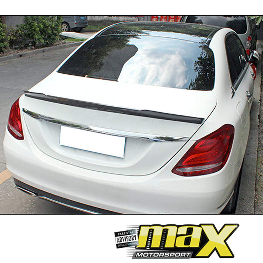 Merc W205 M4 Style Carbon Fibre Boot Spoiler