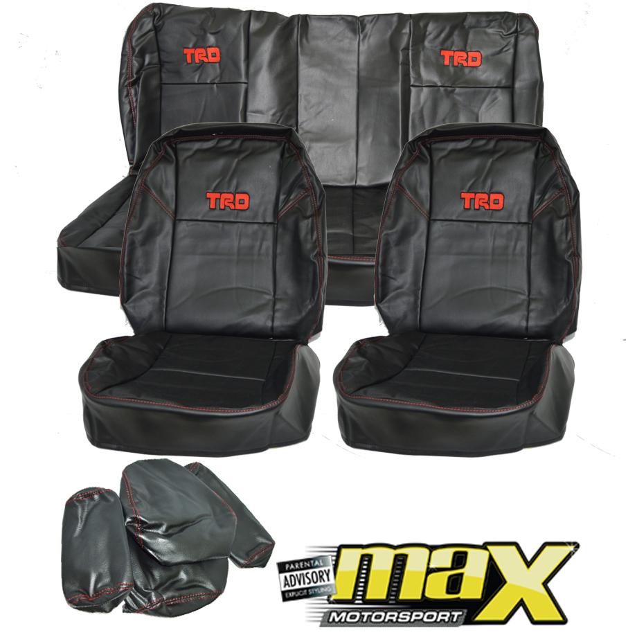4 Door Bakkie Leather Look TRD Seat Cover Max Motorsport