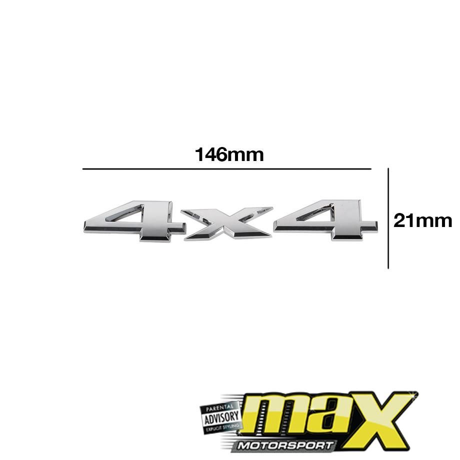 4x4 Badge (Chrome) maxmotorsports