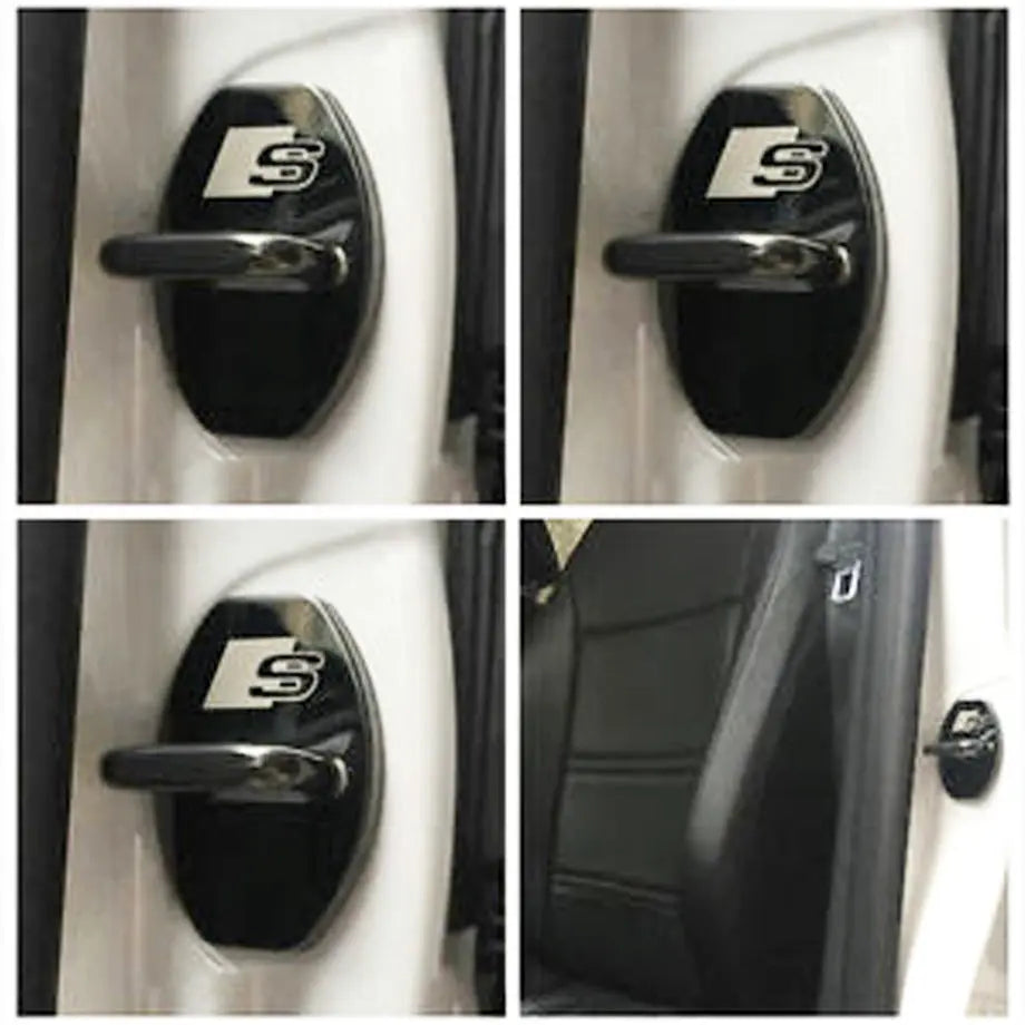Aluminium Door Lock Covers - S-Line (Anthracite) Max Motorsport