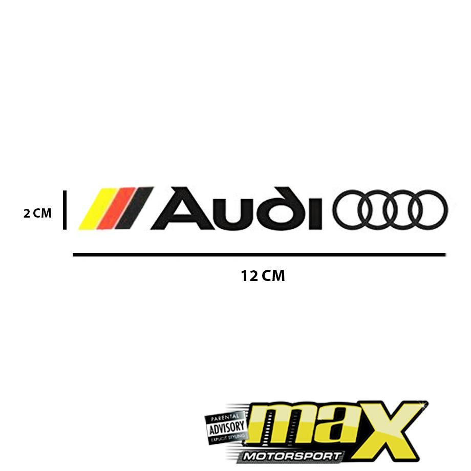 Audi 4-Piece Sticker Kit maxmotorsports