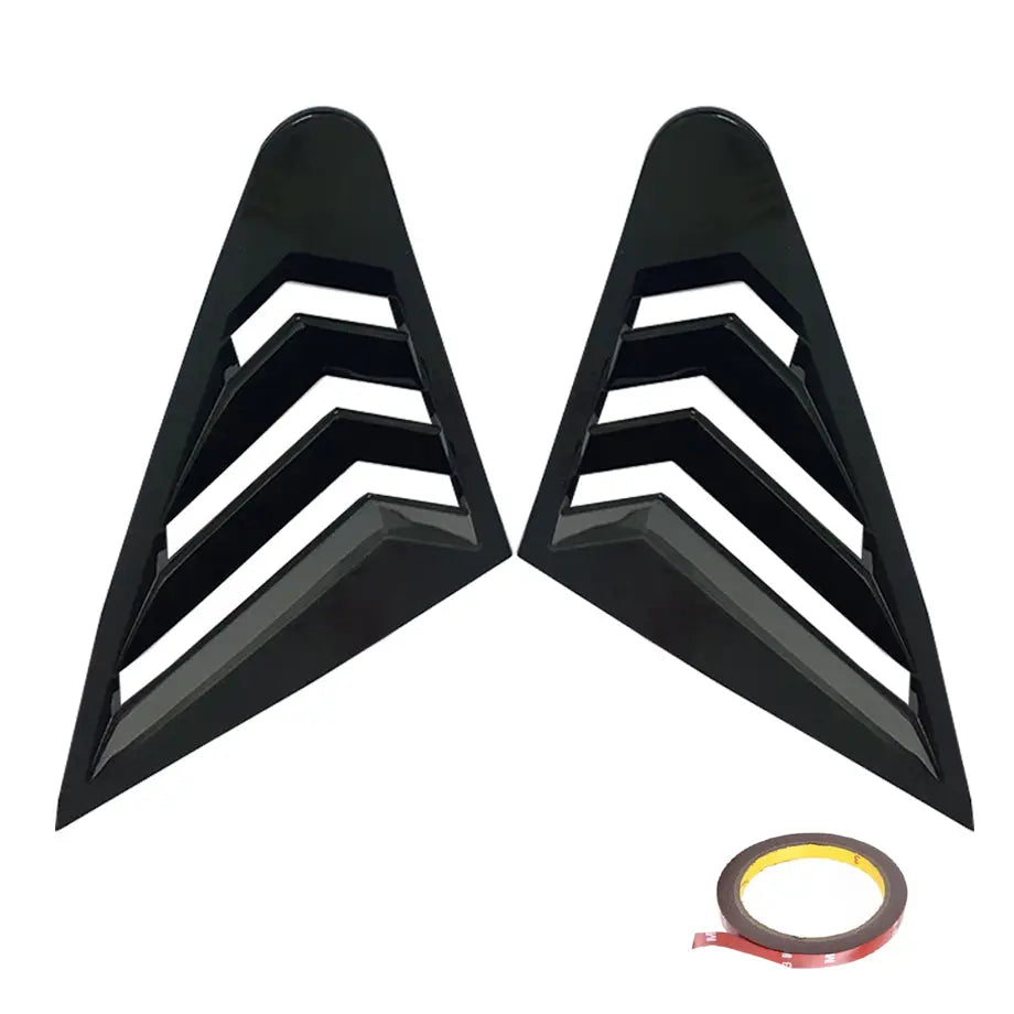 Audi A3/S3 Gloss Black Plastic Side Window Louvers (1419) Max Motorsport