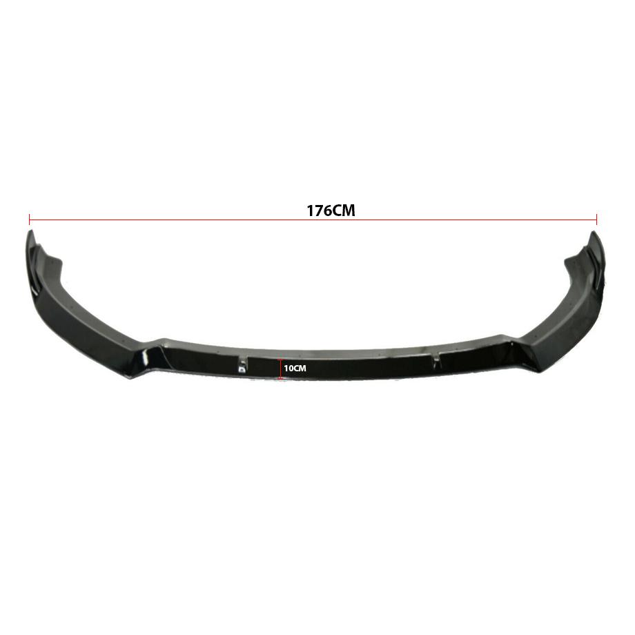 Audi A3 Hatch S-Line Gloss Black Front Lip Spoiler (18-On) maxmotorsports
