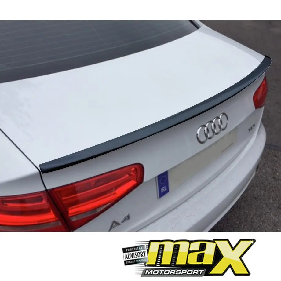 Audi A4 B8/B9 Gloss Black Sedan Boot Spoiler (08-16) maxmotorsports