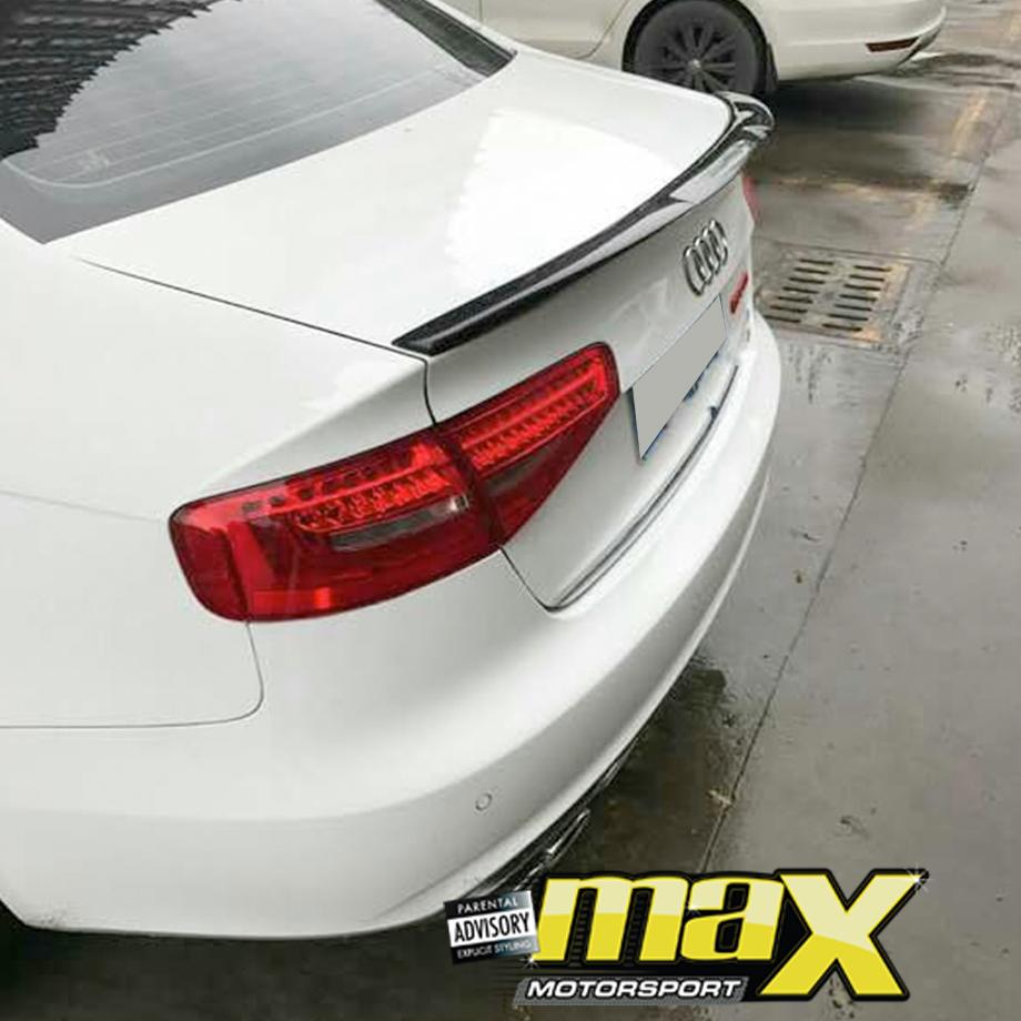 Audi A4 B8 M4 Style Gloss Black Boot Spoiler (08-17) maxmotorsports