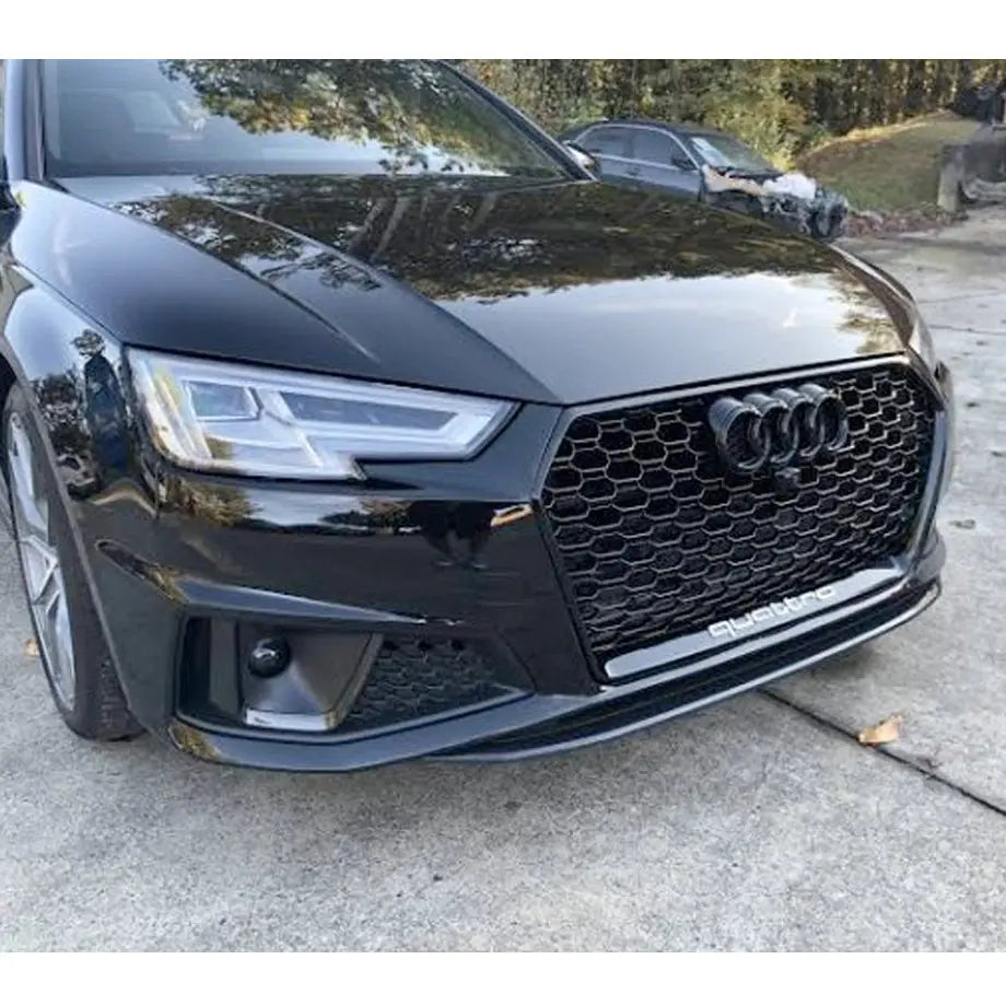 Audi A4 B9 (17-19) RS4 Style Gloss Black Upgrade Grille Max Motorsport