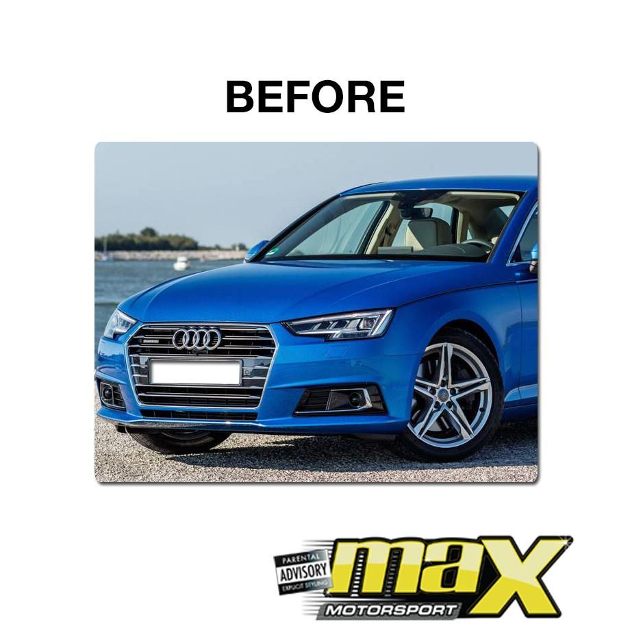 Audi A4 B9 (2015-18) RS4 Style Grille (Chrome) maxmotorsports