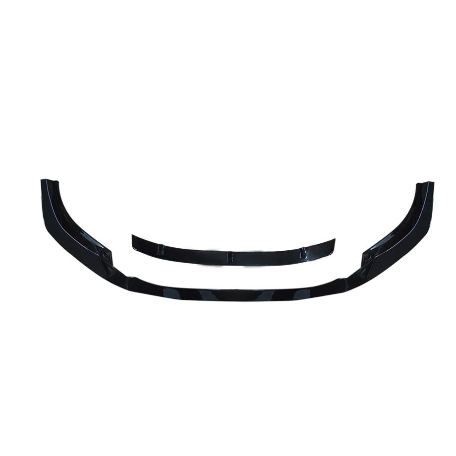 Audi A4 S-Line Gloss Black 2-Piece Front Lip Spoiler (18-On) maxmotorsports