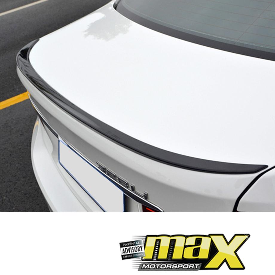 BM 3 Series F30 Gloss Black Plastic Performance Boot Spoiler maxmotorsports