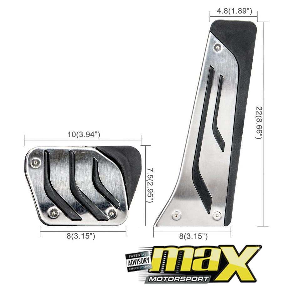 BM Brushed Aluminum Automatic Pedal maxmotorsports