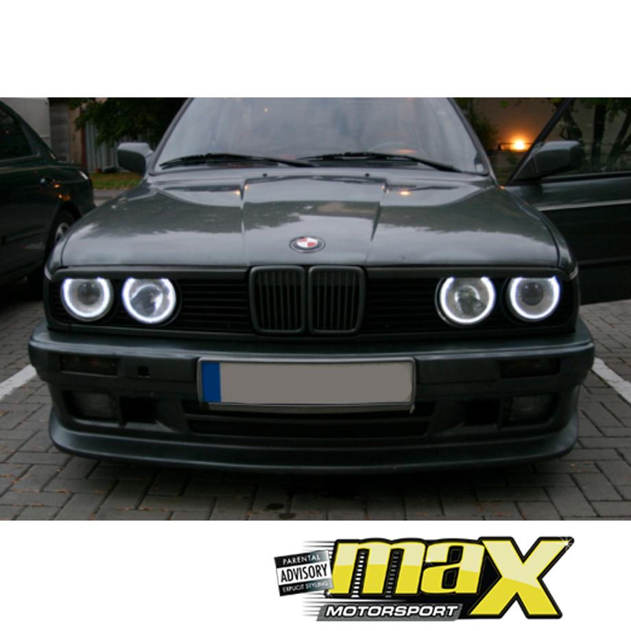 BM E30 3-Series Projecter Angel Eye Chrome Headlights (84-87) maxmotorsports