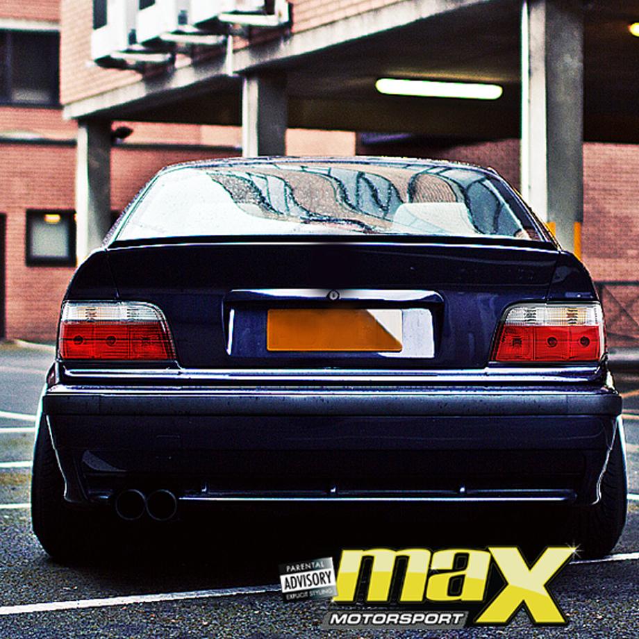 BM E36 3-Series Diamond Semi Crystal Taillight - 2DR (93-98) maxmotorsports