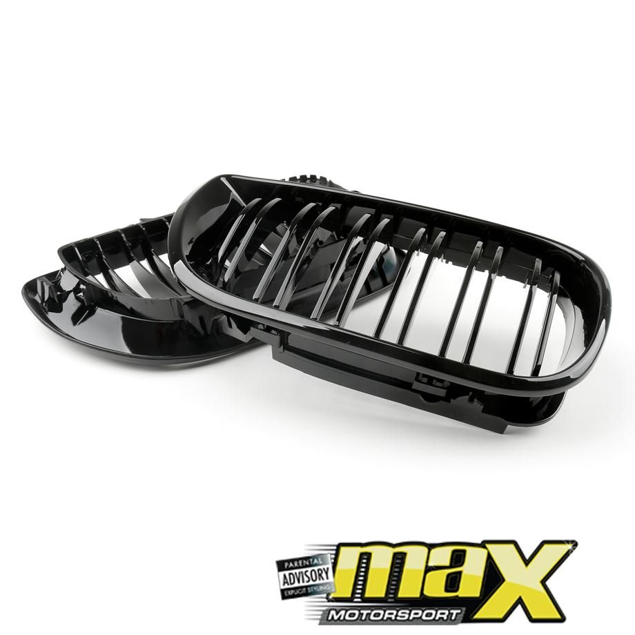 BM E46 M3 Piano Black Double Slat Kidney Grille – Max Motorsport