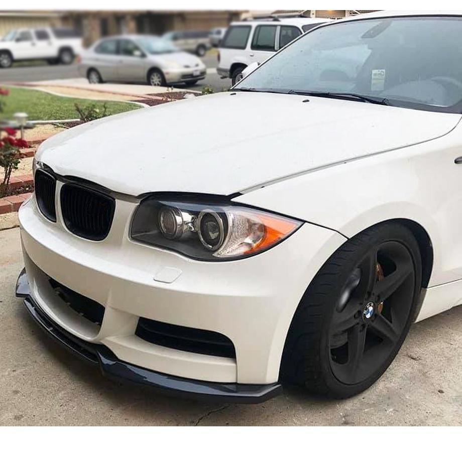 BM E82 1-Series 4-Piece Gloss Black Front Spoiler maxmotorsports