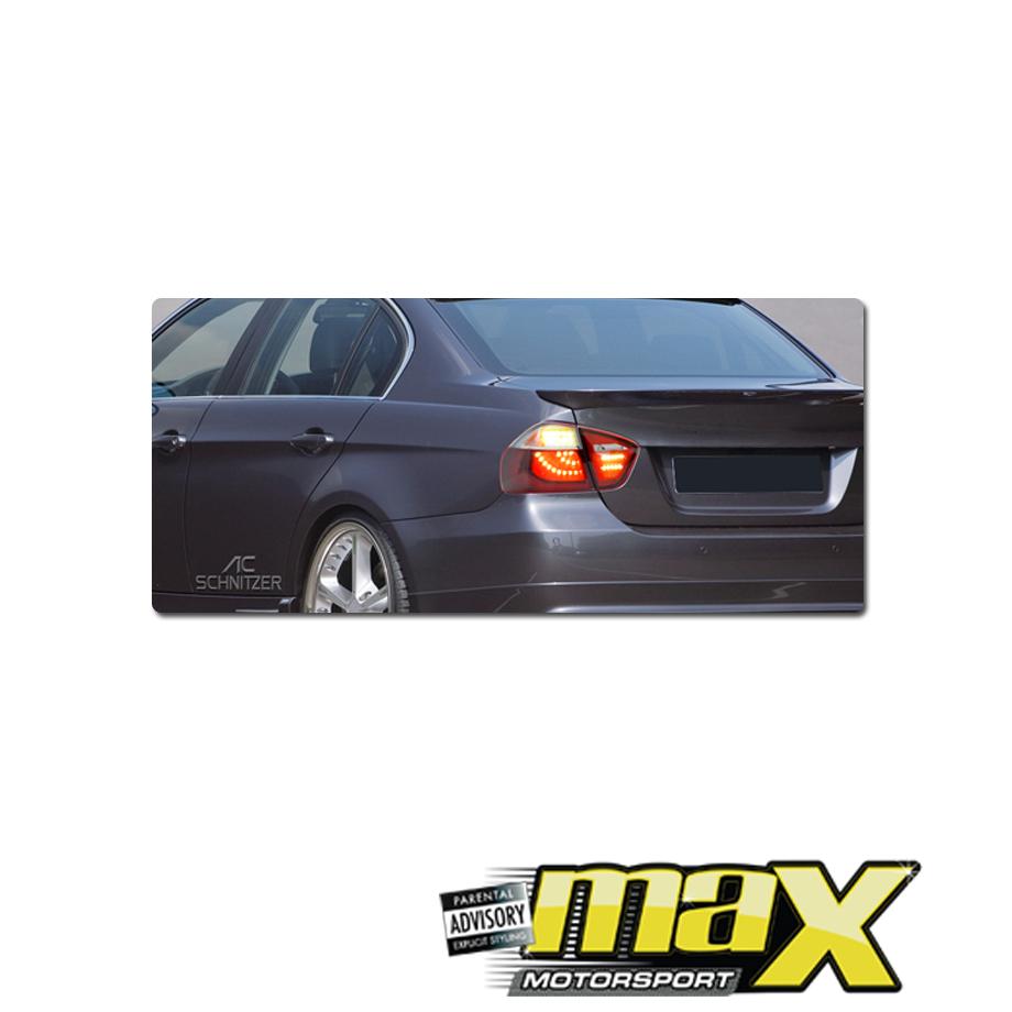 BM E90 3-Series Smoked LED Style Taillights (05-08) maxmotorsports