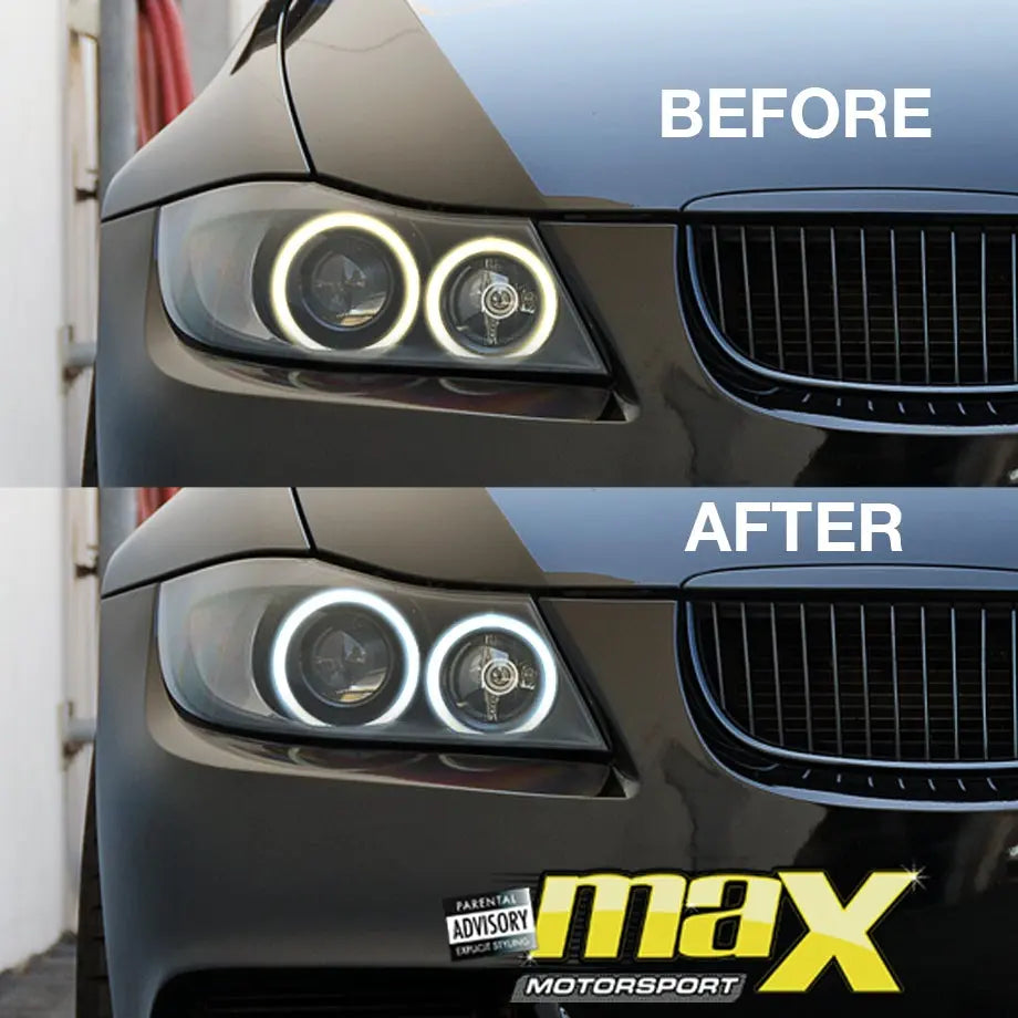 BM E90 (05-08) LED Angel Eye S-White Ring Bulbs maxmotorsports