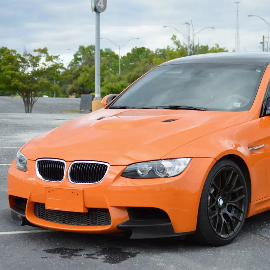BM E92 Gloss Black Plastic Front Splitters Max Motorsport