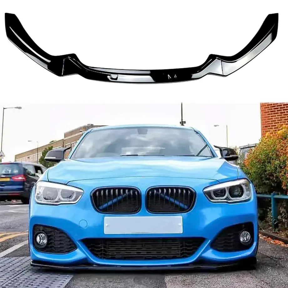 BM F20 / F21 1-Series Maxton Style 3-Piece Gloss Black Front Spoiler Max Motorsport