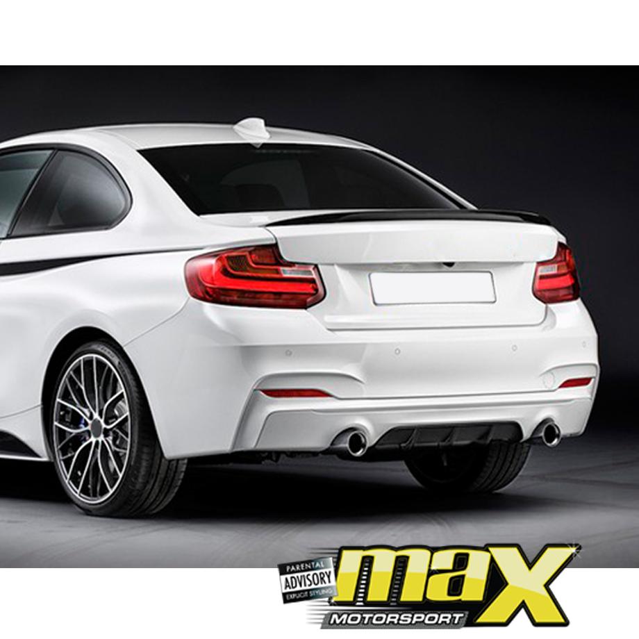 BM F22 2-Series Carbon Fibre Performance Style Bootspoiler maxmotorsports