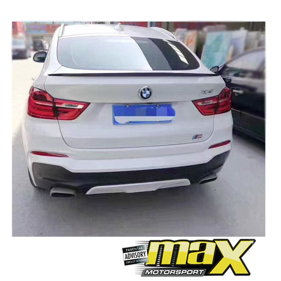 BM F26 X4 Gloss Black Plastic Performance Style Boot Spoiler maxmotorsports