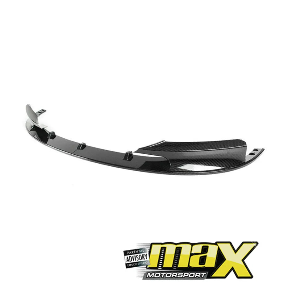 BM F30 3-Series (12-On) Carbon Look 2-Piece Front Spoiler maxmotorsports