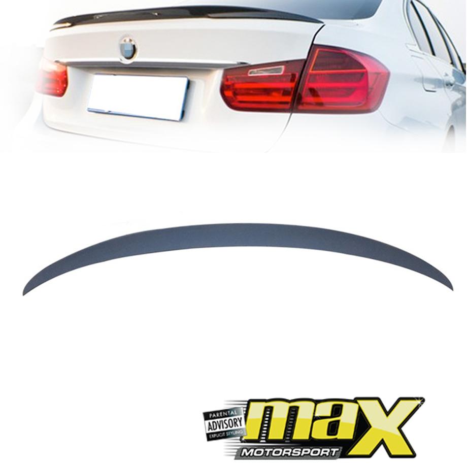 BM F30 Plastic (12-On) Plastic Performance Boot Spoiler (Unpainted) maxmotorsports