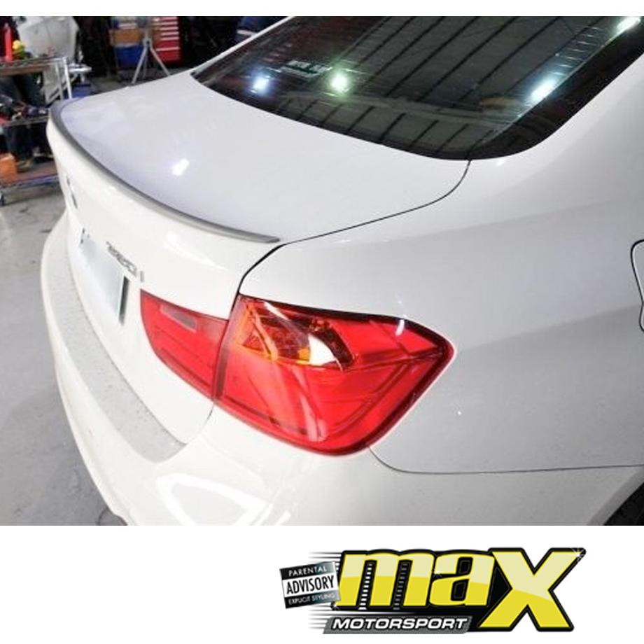 BM F30 Plastic (12-On) Slim Plastic Boot Spoiler (Unpainted) maxmotorsports