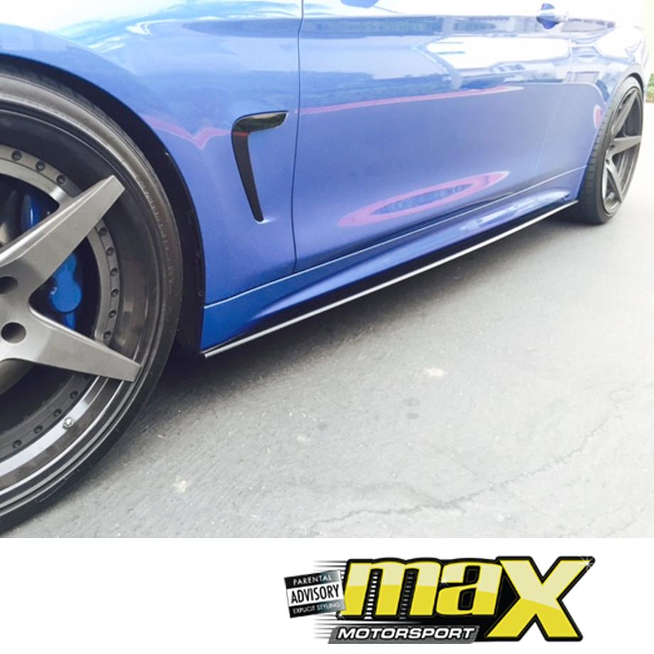 BM F32/F82 M4 Side Skirt Extension (Plastic) maxmotorsports
