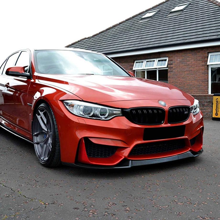 BM F80 / F82 (M3/M4) CS Style Carbon Fibre Front Spoiler (14-18) maxmotorsports