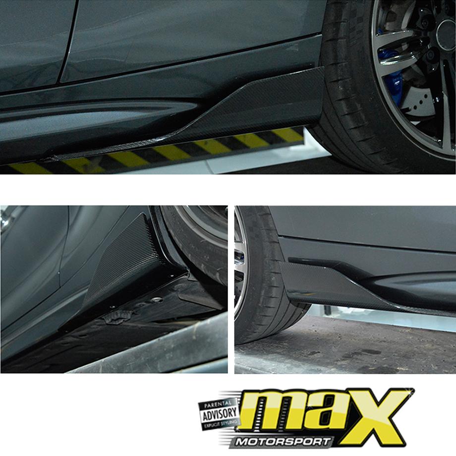 BM F87 M2 Carbon Fibre Side Skirt Splitters maxmotorsports
