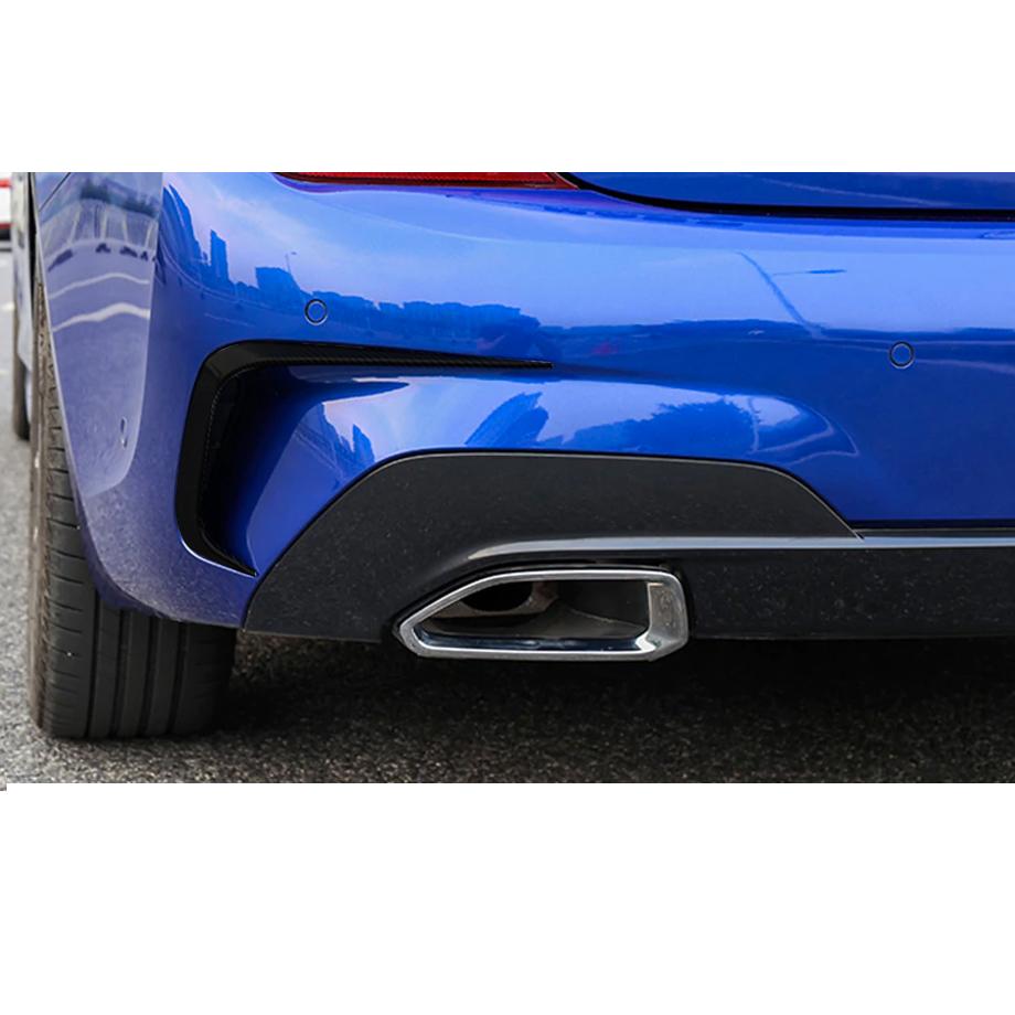 BM G20 3-Series (19-On) Gloss Black Rear Bumper Air Vent Canards maxmotorsports