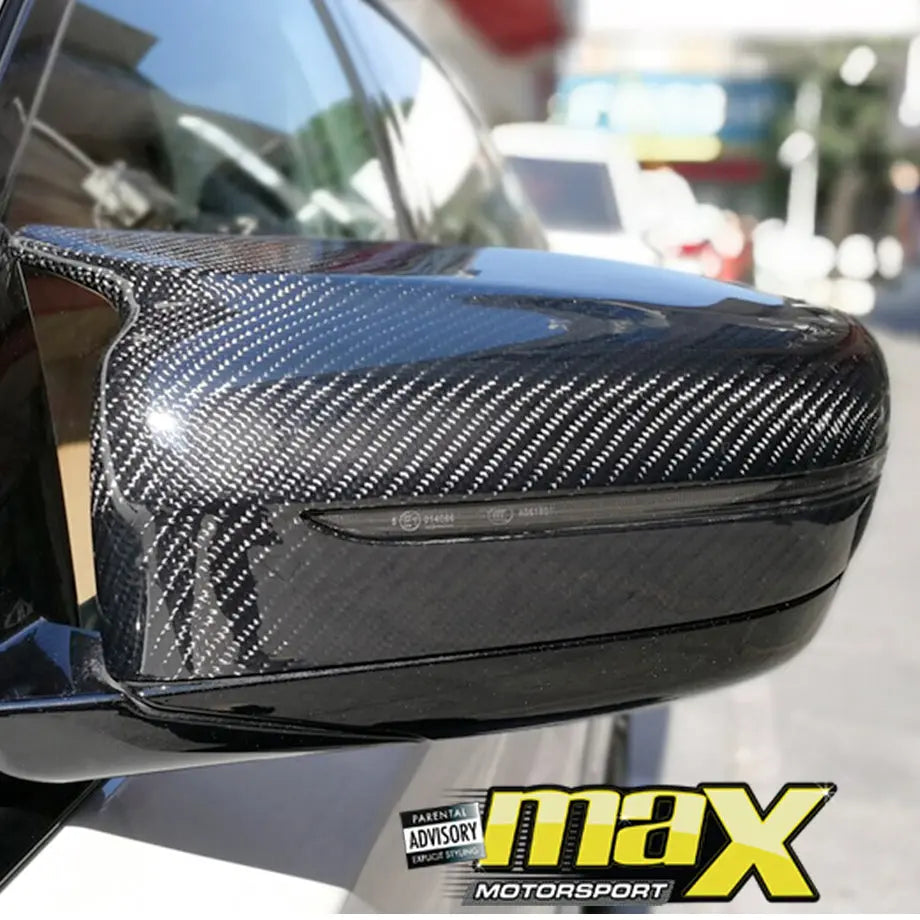 BM G30 5-Series M4-Style Carbon Fibre Mirror Cover Max Motorsport