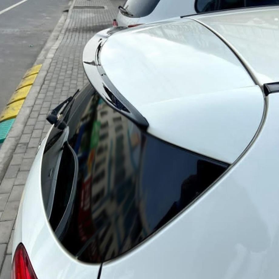 Benz A-Class (W176) Gloss Black Plastic Roof Spoiler Extension maxmotorsports