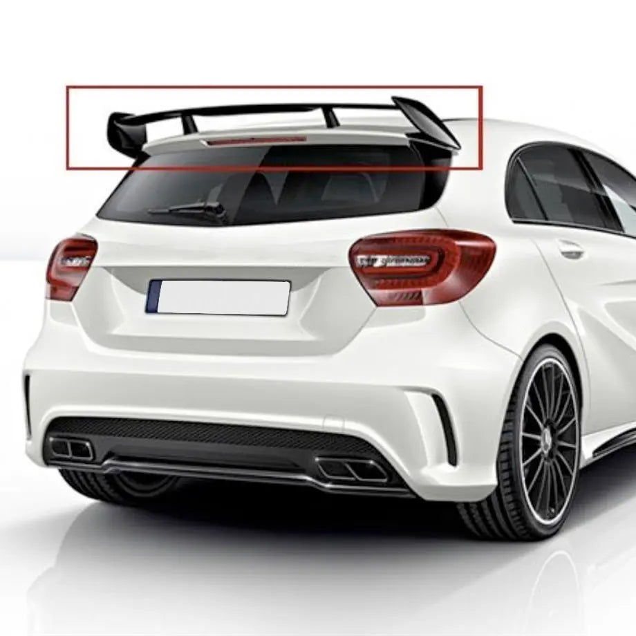 Benz A45 (W176) Gloss Black Plastic Roof Spoiler maxmotorsports