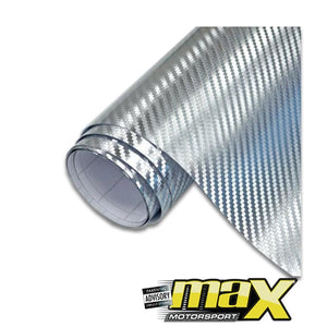 Chrome Carbon Fibre Style Vinyl Wrap maxmotorsports