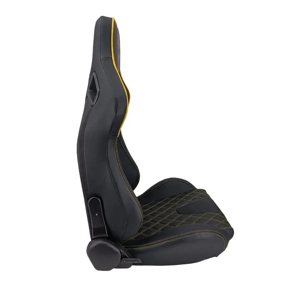 Copy of Reclinable Racing Seats PVC (Pair) Max Motorsport