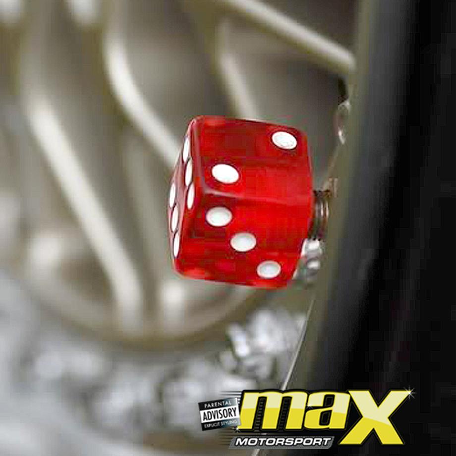 Crystal Dice Valve Caps maxmotorsports