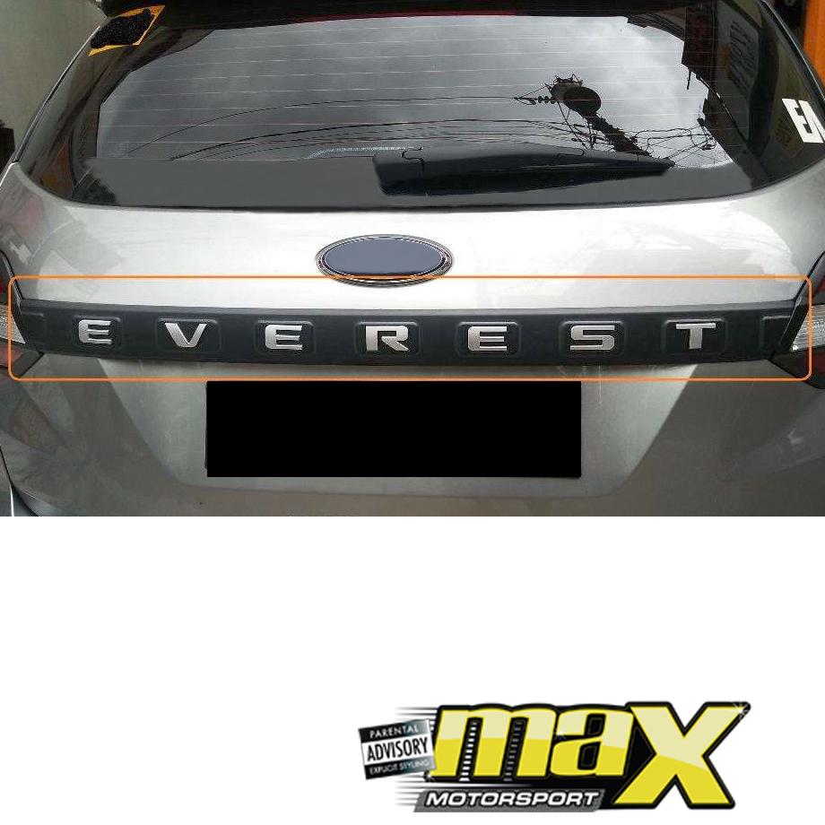 Everest (16-On) Plastic Tailgate Trim Including Logo maxmotorsports