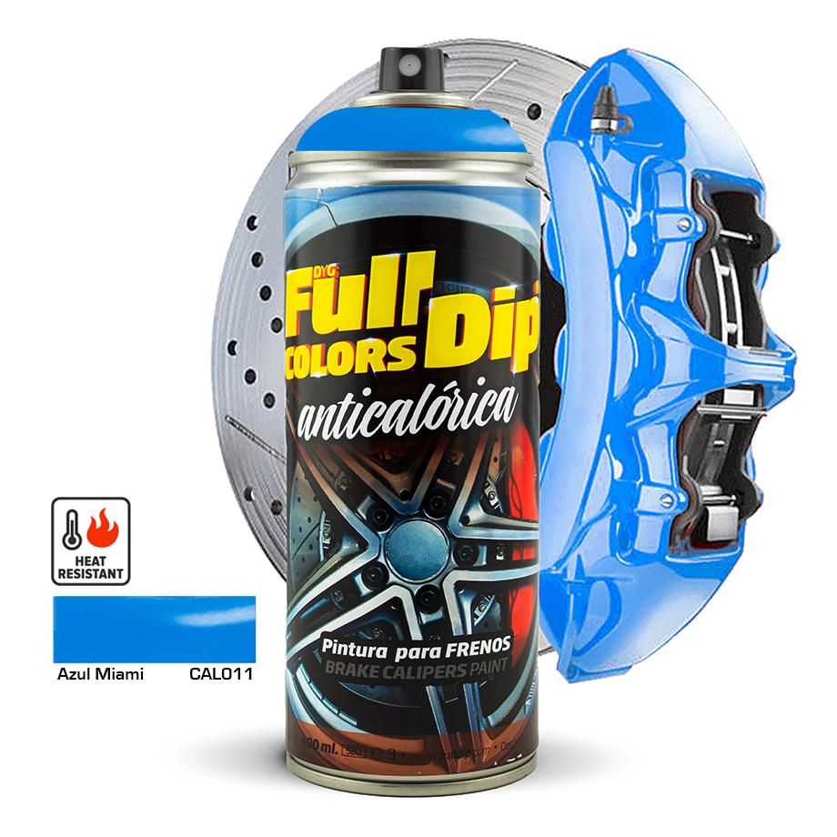 Full Dip High Heat Caliper Paint 400ml - Azul Miami Blue Full Dip Spray Paints