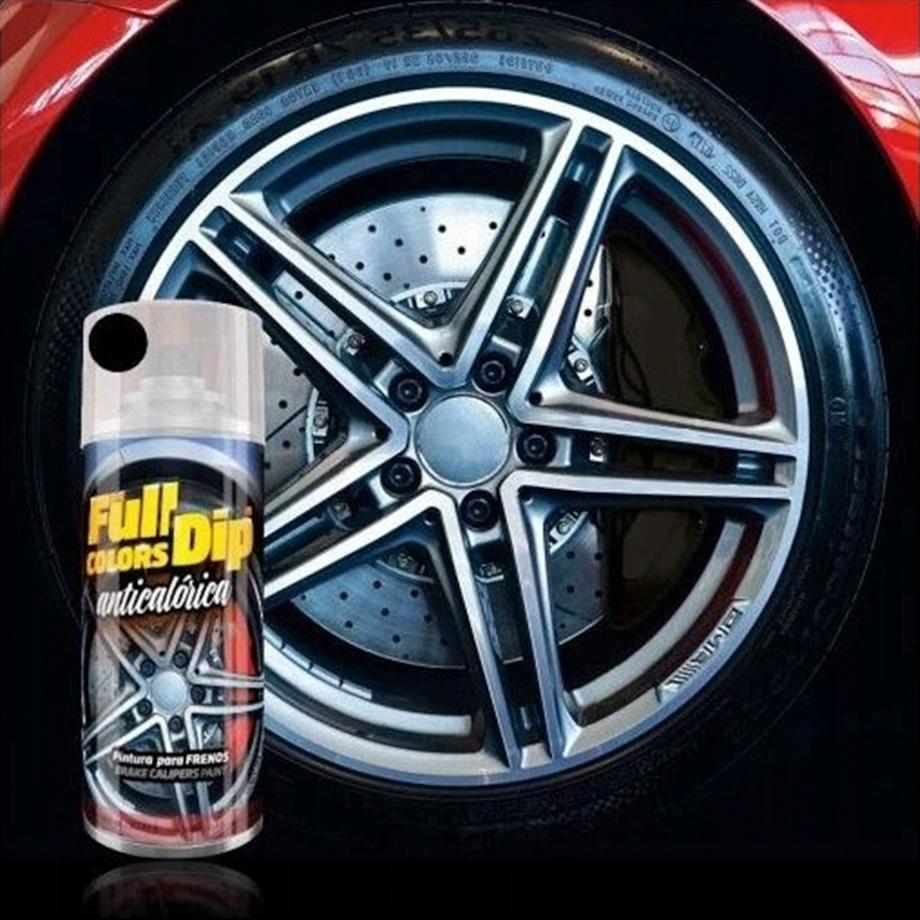 Full Dip High Heat Caliper Paint 400ml - Matte Metalized Black Full Dip Spray Paints