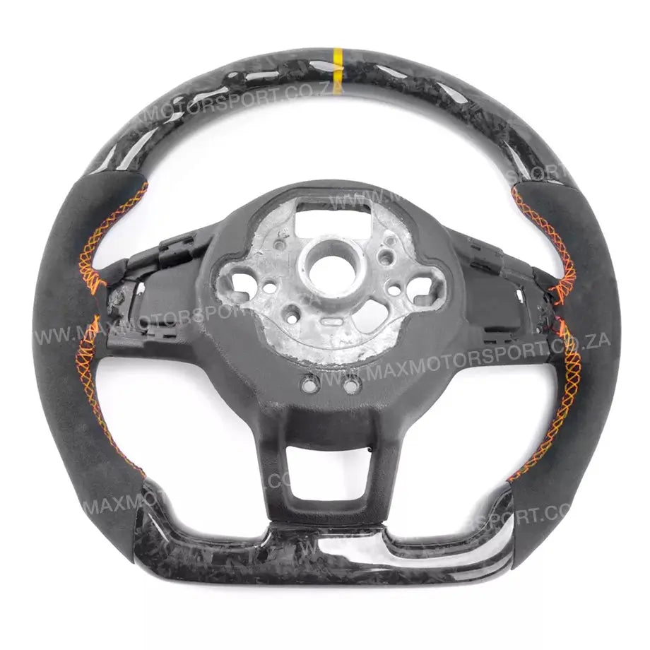 Genuine Forged Carbon Fibre Steering Wheel Suitable For VW Golf 7 GTI / R Max Motorsport