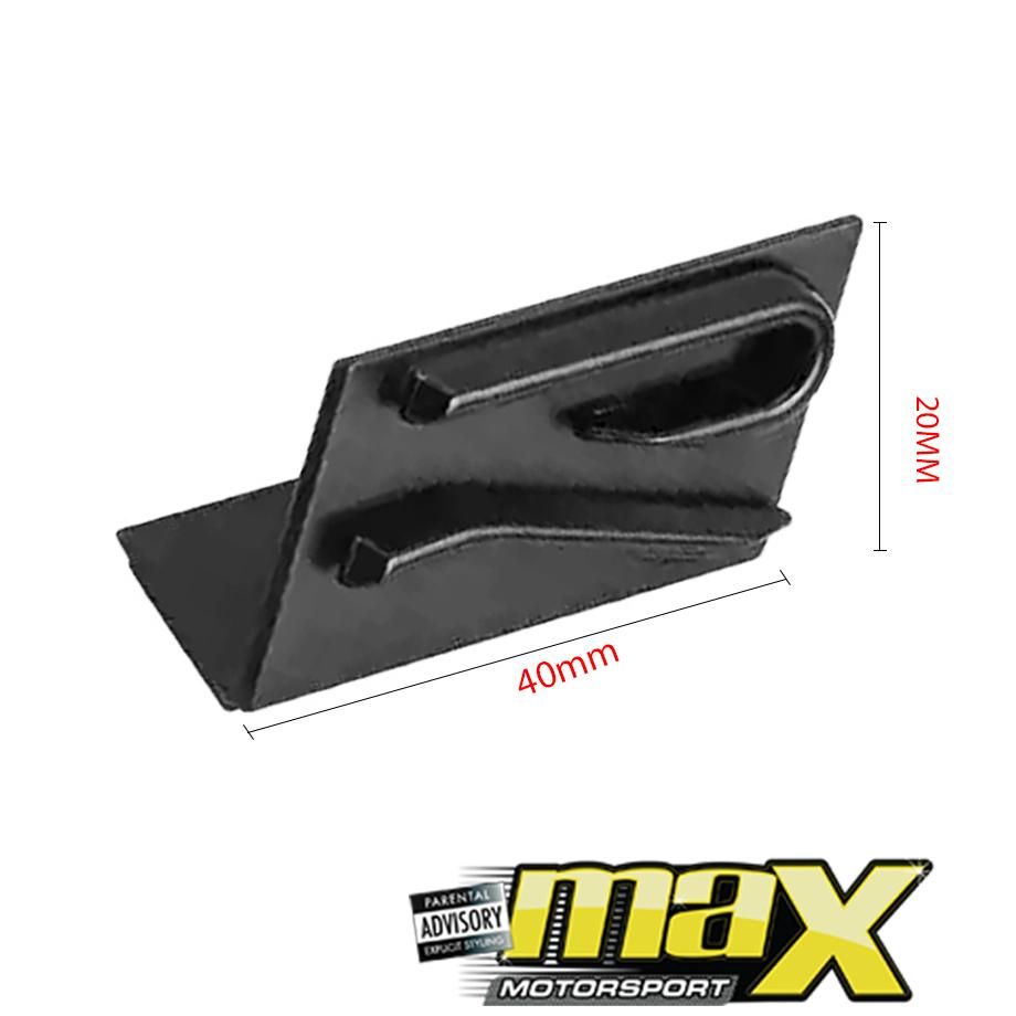 Golf 8 Style - R Logo Grille Badge (Black) Max Motorsport