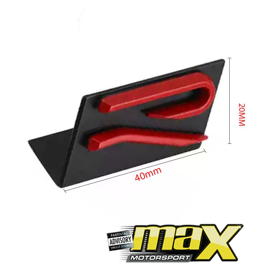 Golf 8 Style - R Logo Grille Badge (Red) Max Motorsport