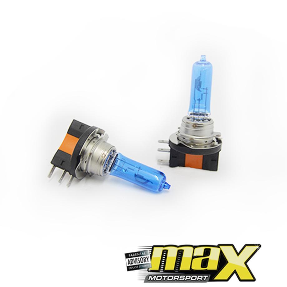 H15 Zone Twin Pack Super White Halogen Bulbs maxmotorsports