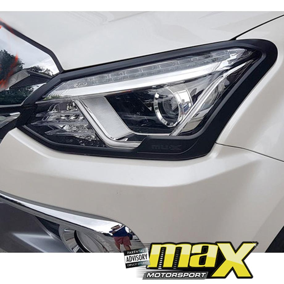 Isuzu Mu-X Black Headlight Surrounds (2018-On) maxmotorsports