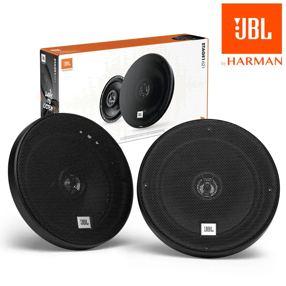 Paire Enceintes JBL Stage1 621 Coaxiales 6.5" 35W RMS – Haut-Parleurs Voiture 2 Voies 165mm 175W Max 90dB 4 Ohm – Son Puissant Et Clair