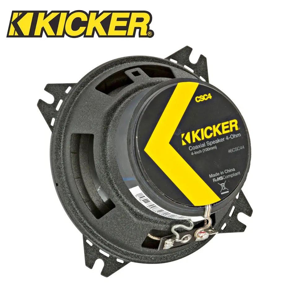 Kicker 46CSC44 CS-Series 4" 2-Way Coaxial Speakers (150W) Kicker Audio
