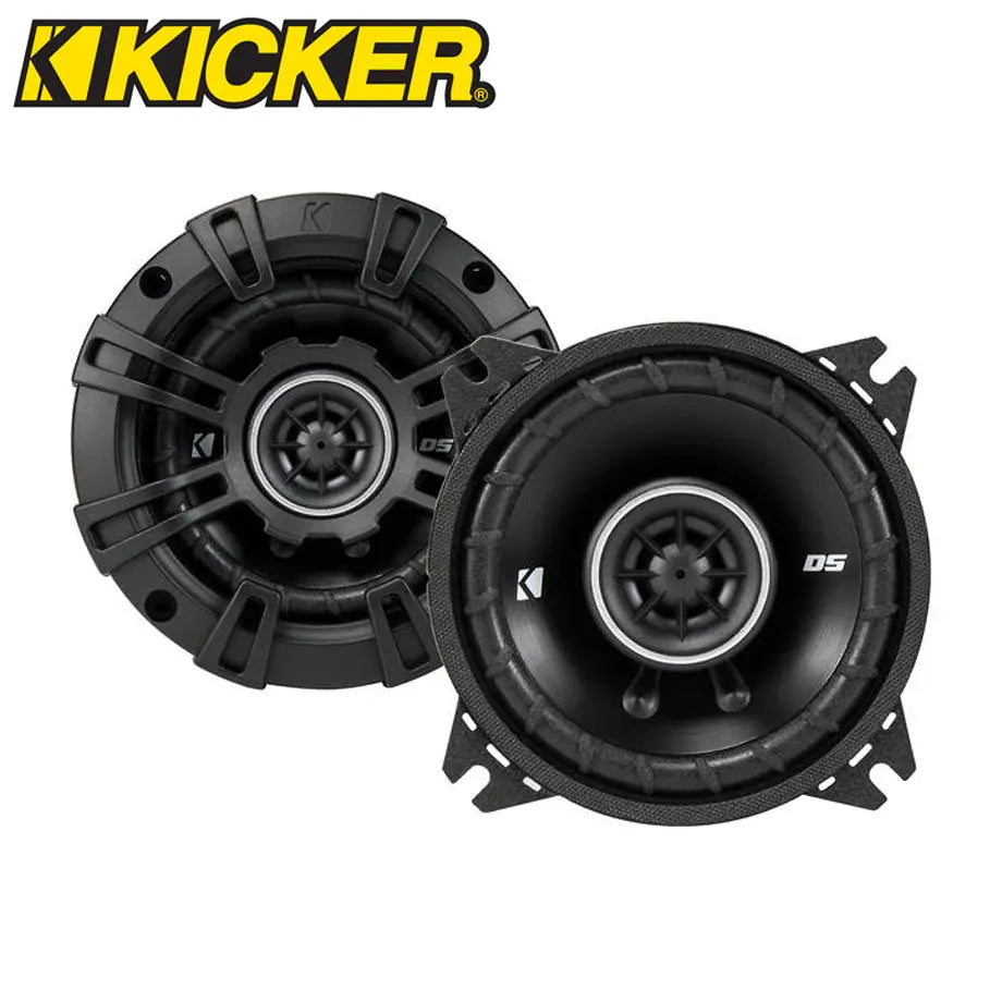 Kicker DS Series 4x6 2-Way Coaxial Speakers – 43DSC4604, 30W RMS, Open Box