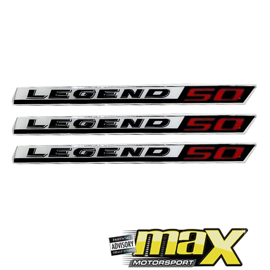 Legend 50 3 Piece Fender Sticker Kit Max Motorsport