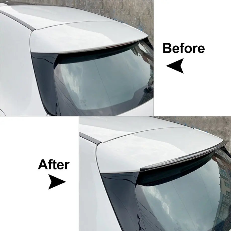 Merc W177 (19-On) Gloss Black Plastic Roof Spoiler Extension maxmotorsports